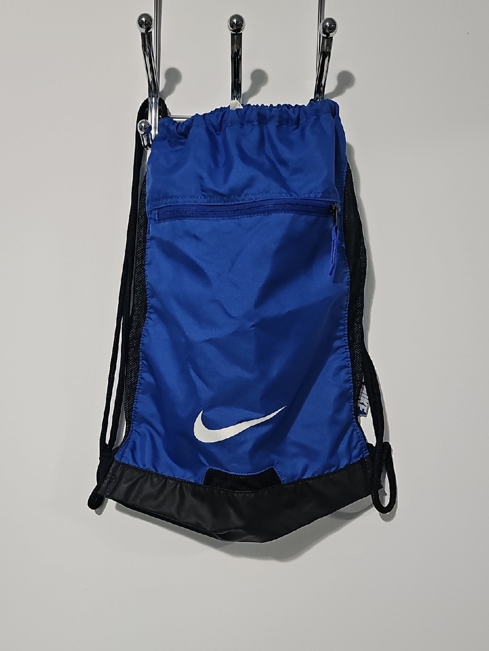 Nike Royal Blue Drawstring Backpack with Black Base Baseball Basketball Duke